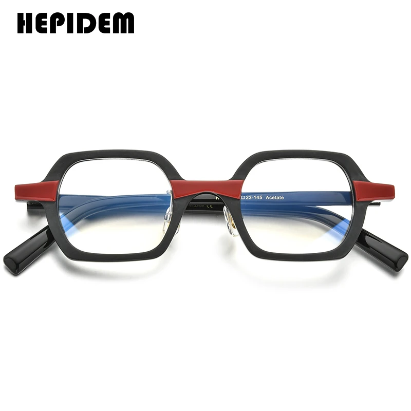 HEPIDEM Octanowe Optyczne Okulary Kobiety 2021 Nowy Wzór Kwadratowa Oprawa Dla Punktów Mężczyźni Krótkowzroczność przepisane im Okulary Przeciwsłoneczne 9152