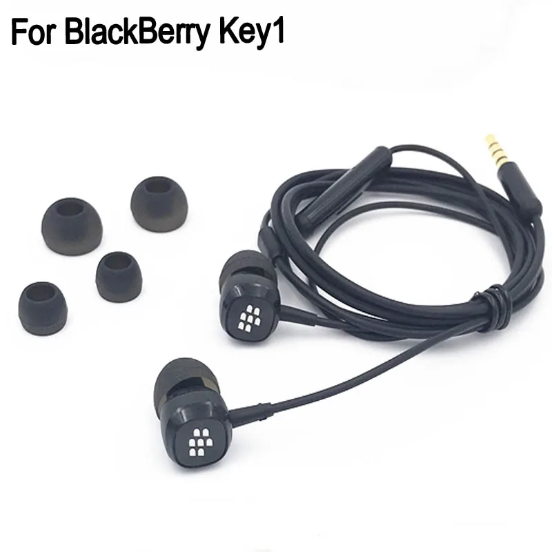 Dla BlackBerry Keyone DTEK70 DTEK60 DTEK50 Hi-Fi 3,5 mm Słuchawki Douszne Earbud Remote Mic Dla BlackBerry Key1 temperament pro