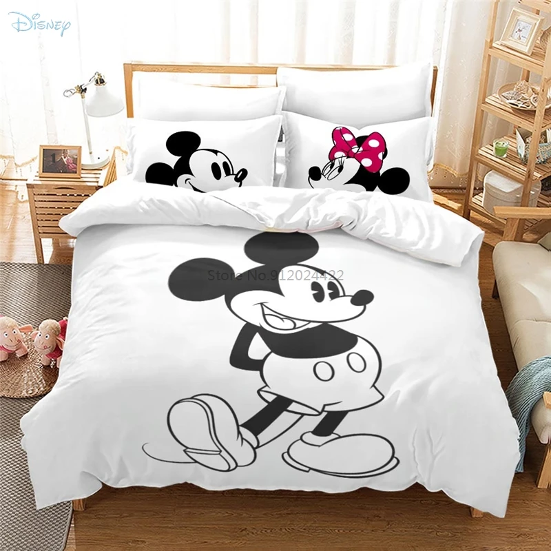 Nowy boże Narodzenie Mickey Mouse Disney 3d Pościel Zestaw Twin Full Queen King Dzieci Kołdrę Poszewka Tekstylia do Domu Dropshipping