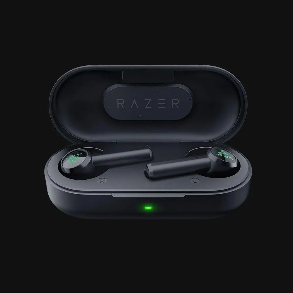 Razer Hammerhead True Wireless Headphones Słuchawki Bluetooth zestaw Słuchawkowy do Gier 60 ms Z niskiej Latencji Wodoodporny IPX4 Z Ładowania Skrzynią