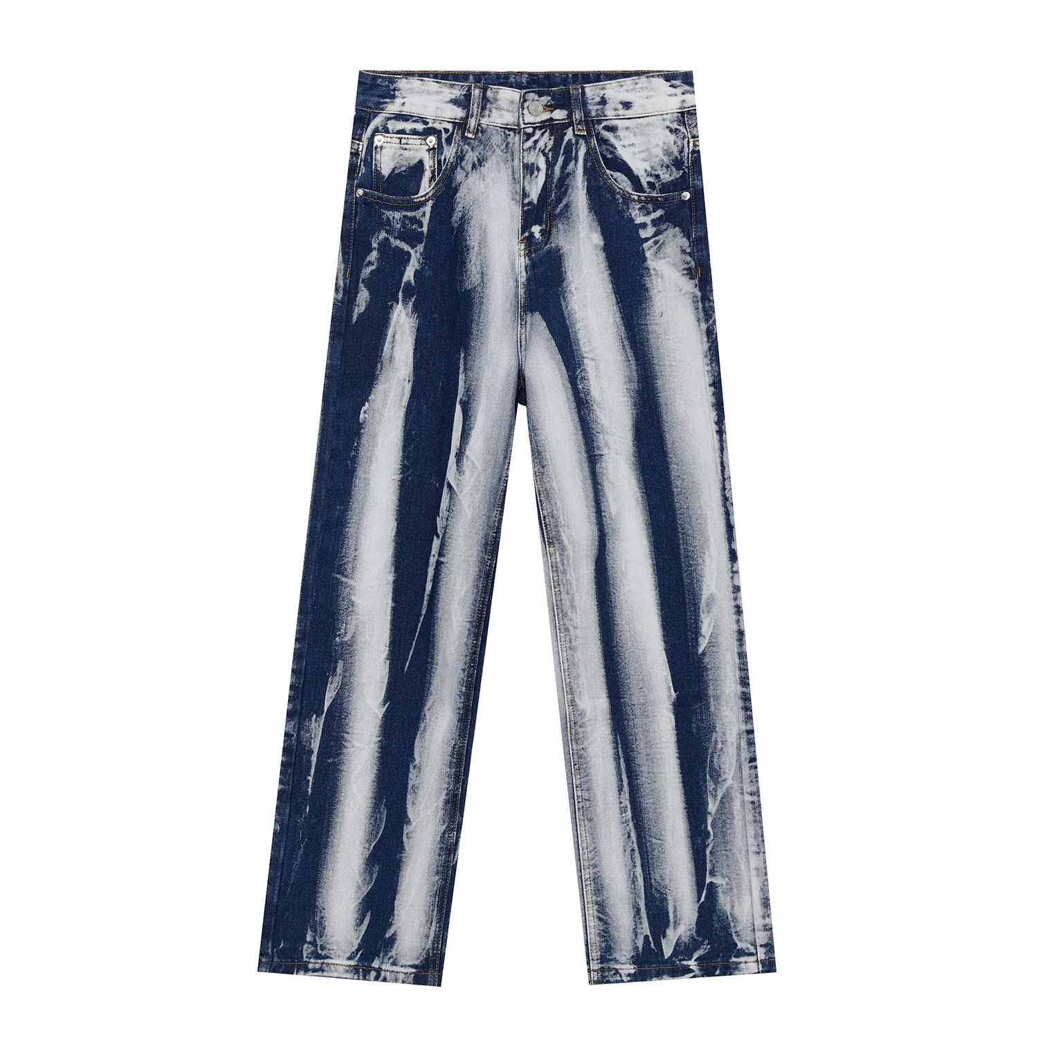 2021 Męskie farba do Ubrania Vintage Casual proste Dżinsy Denim Spodnie, odzież Męska Mężczyzna Koreański Styl Meble Ubrania Hip Hop Spodnie Jeans Męskie