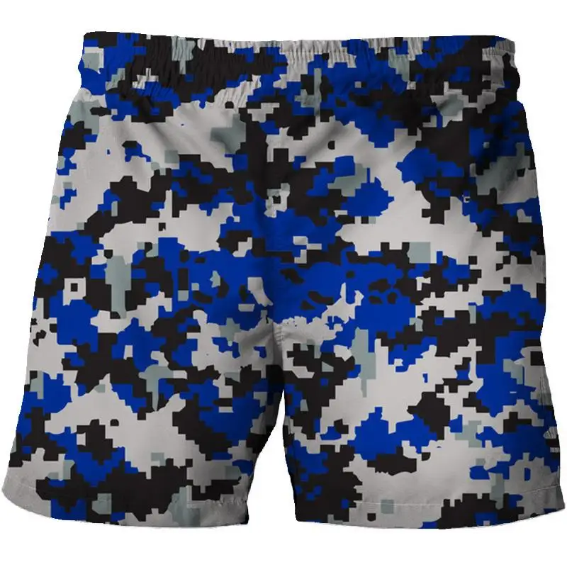 GIGN special forces summer 3D plażowe spodnie wojskowe bojowe męskie kamuflażu szorty odkryty turystyka myślistwo sportowe spodenki 2021 nowy