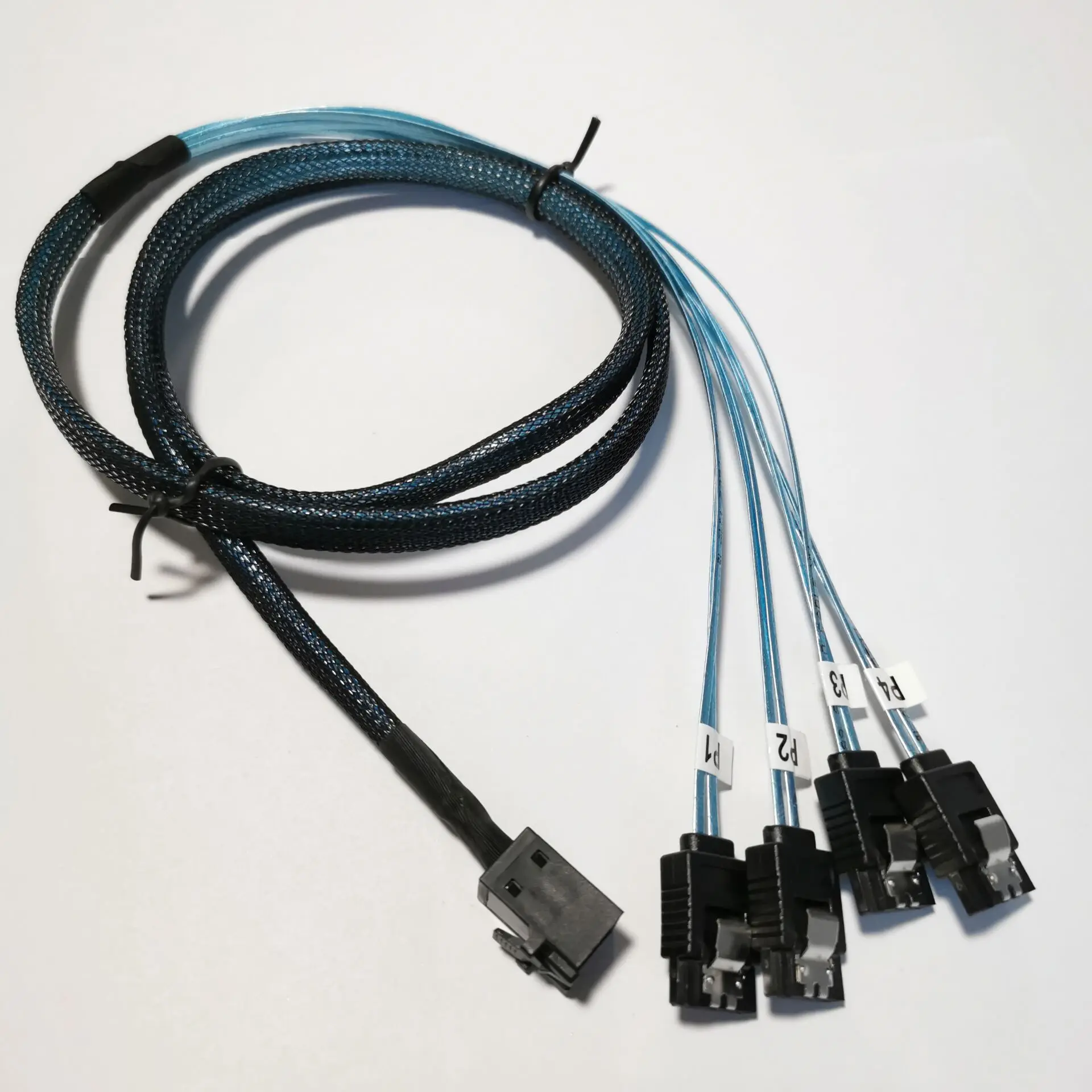 Średnica 12Gb/s HD 36P Mini SAS SFF 8643 SFF-8643 do 4 x SATA 7P Kabel Dysk twardy, Serwer Danych Linia Transmisji Przewód 0,5/1 metr