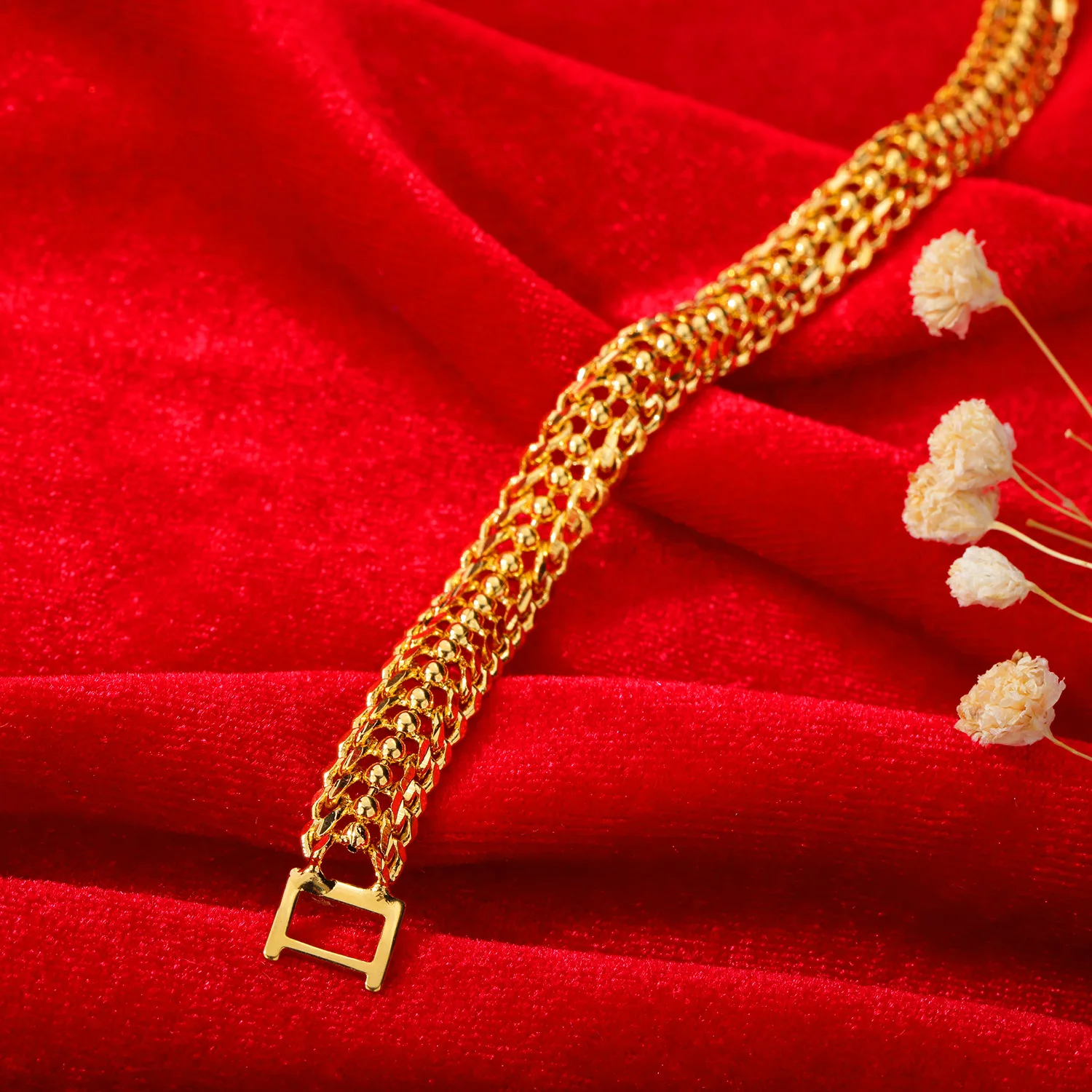 TB-122 Europejska i amerykańska moda gorąca sprzedaż Walentynki kreatywny prezent miedź pozłacane panie bransoletka biżuteria