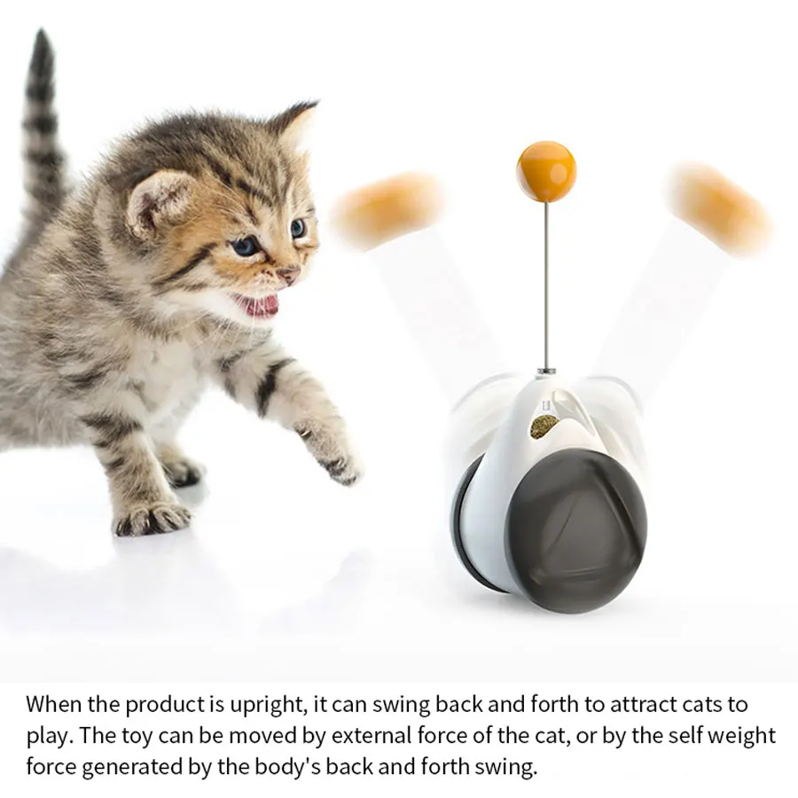 Smart Cat Toy with Wheels Automatic No need recharge cat toys interactive Lrregular Rotating Mode not Funny boring cat supplies