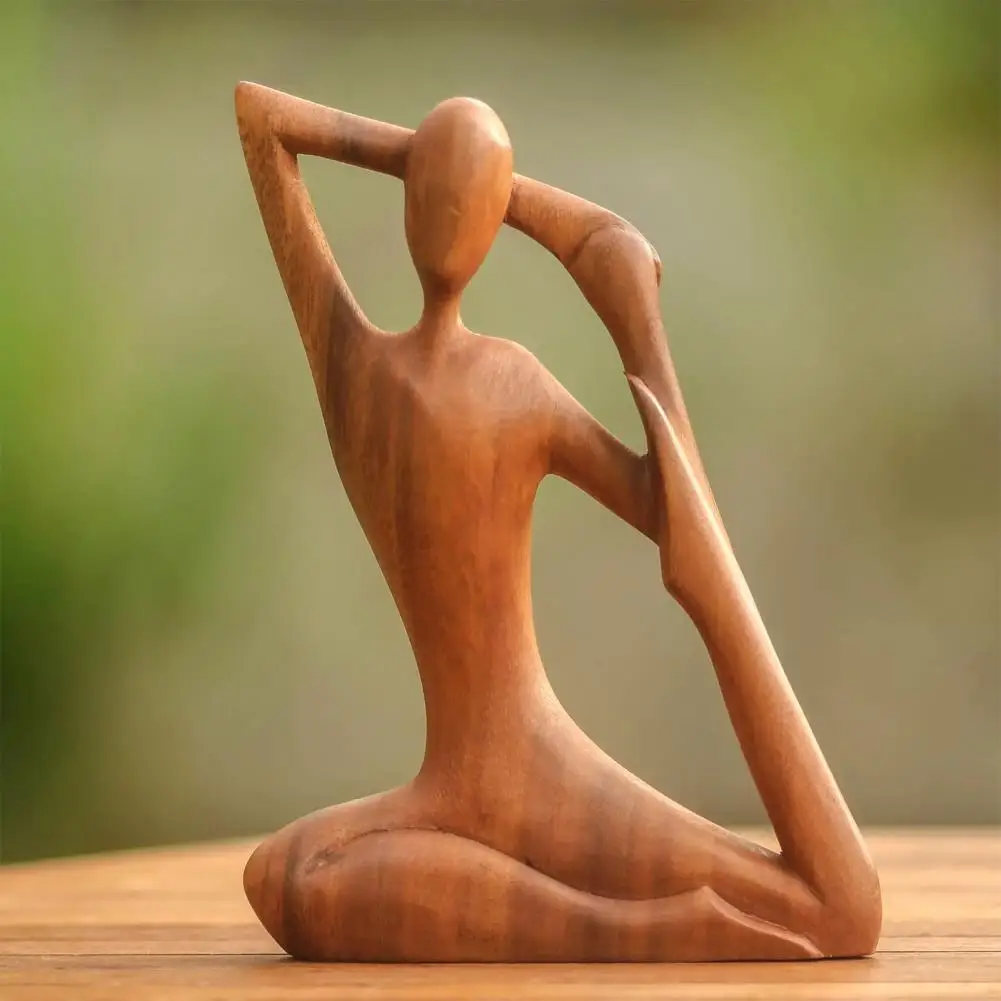 5 Stylów Streszczenie Sztuka Ceramiczna Jogi Figurka Porcelana Dama Figurka Statuetka Strona Główna Joga Studio Dekoracji Ornament Dropshipping