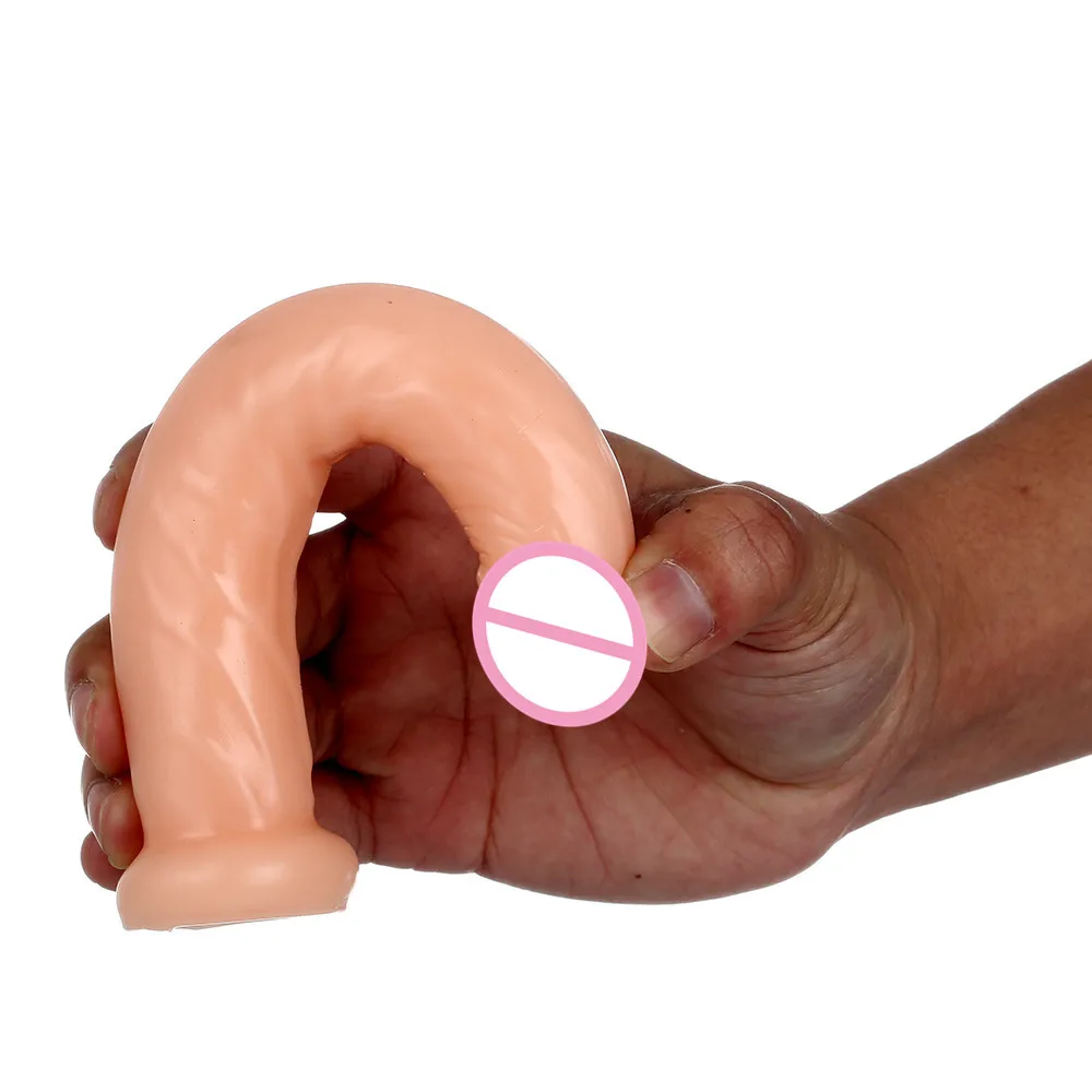 17 CM Ogromny Wibrator Realistyczny Wibrator Silikonowy Pochwy Masturbator Miękki Penis Przyssawka Nie Wibrator Zabawki dla Dorosłych Sex Zabawki dla Kobiet