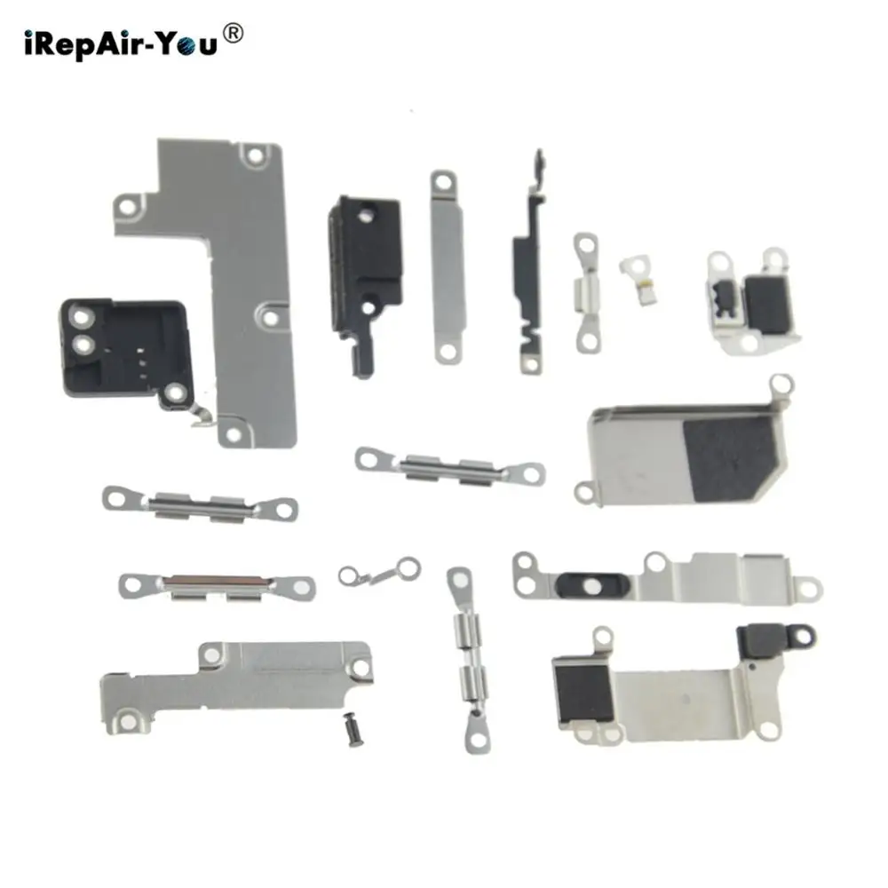 Kompletny Zestaw Wewnętrznych Małych Części Metalowych Dla iPhone X Xs max Xr Pełna Wewnętrzny Uchwyt Shield Plate Set Kit dla iPhone 8 7 6s plus 5 5s