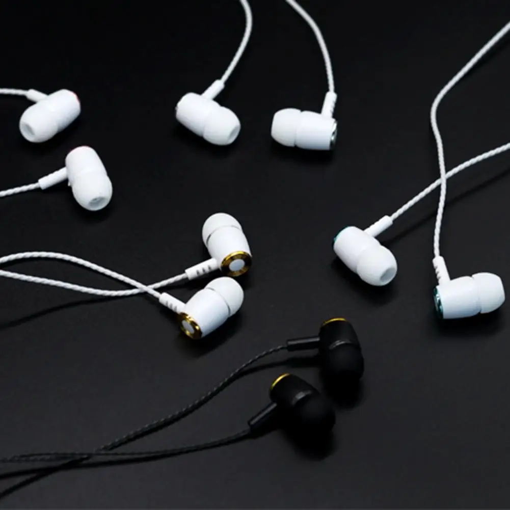 Słuchawki przewodowe Galwaniczne Basowe Słuchawki Stereo douszne z mikrofonem Hansfree Call Phone Słuchawki dla Androida i iOS