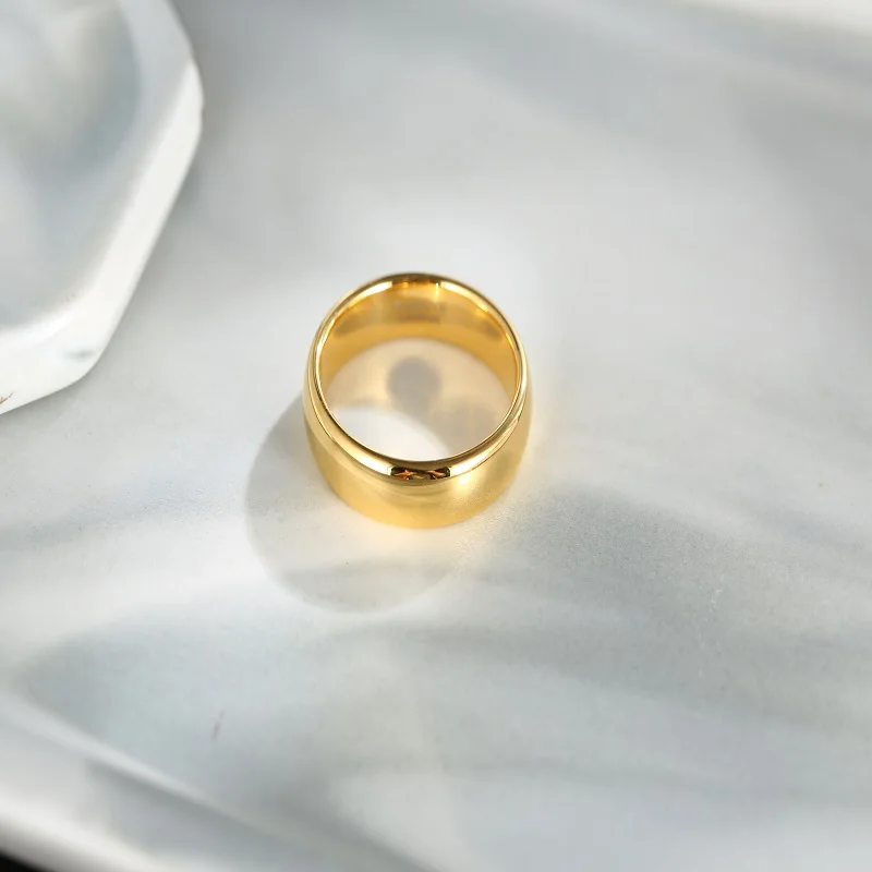 6 Mm Kolor Złoty Pierścień Z Węglika Wolframu Pierścionek Mężczyźni Kobiety Sojusz Biżuteria TU025R