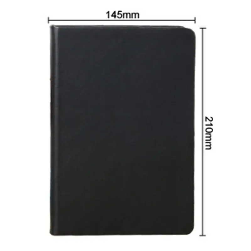 2021 New All Black Paper Blank Inner Page Portable Small Pocket Notebook Sketchbook Stationery Gift Hardcover Notepad A5 A6 SIZE