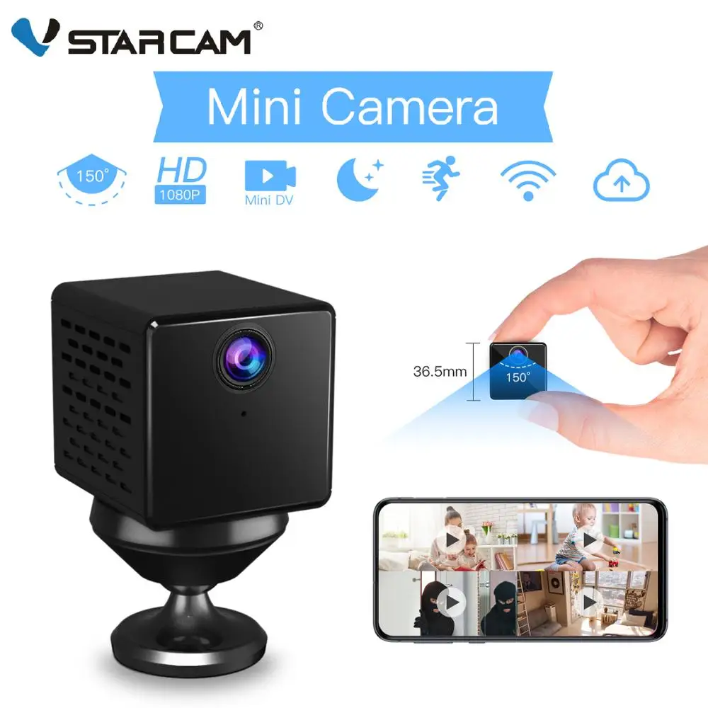Vstarcam 1080P Mini Camera CB73 Oplaadbare Batterij Ip Camera Beveiliging Sureveillance Camera Wifi Camera & Dv Recorder 2 In 1