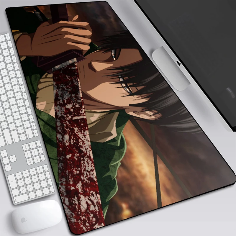 2021 Anime Attack On Titan Mousepad Pad Gamer Carpet Computer Mouse Pad Anime Gaming Padmouse Wysokiej Jakości Gamer Mouse gry planszowe, maty