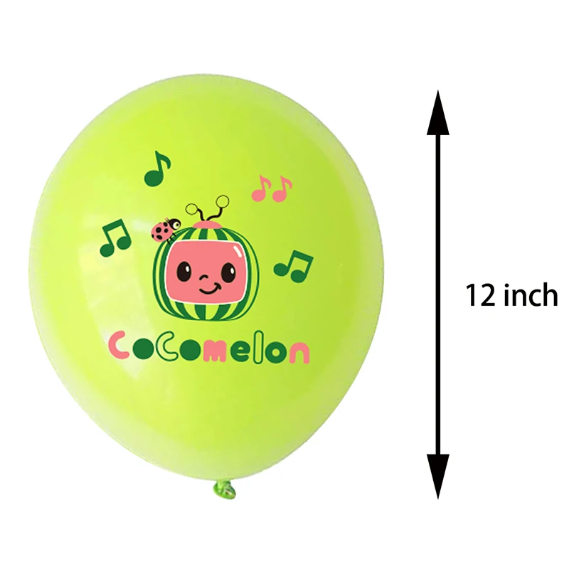 2021 Nowy Animowany Motyw Cocomelon Dekoracje Urodzinowe Urodziny Banner Ciasto Topper Lateksowe Balony Świąteczny Zestaw kosmetyków dla dzieci