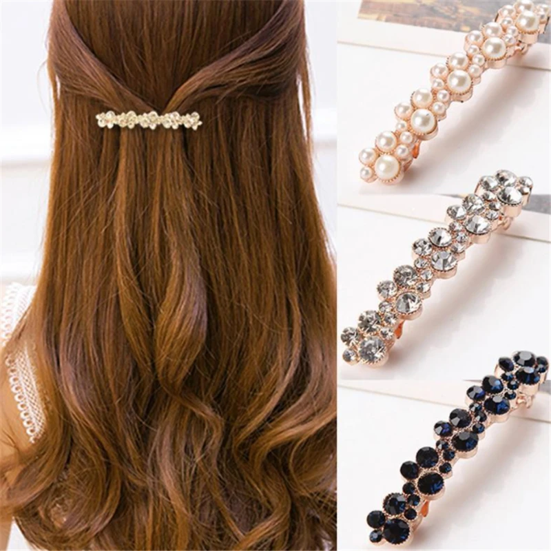 Moda 5 Kolorów Koreański Kryształ Spinki Do Włosów Eleganckie Damskie spinki do włosów Spinki Do Włosów, nakrycia Głowy, Akcesoria Do Włosów Narzędzie
