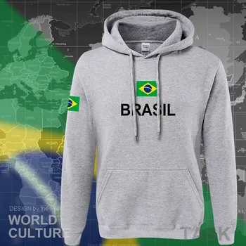 Brazylia bluza mężczyźni bluza sweat nowa ulica odzież 2021 bluzki z dzianiny, odzież dres naród brazylijski flaga Brasil fleece BR