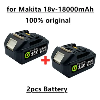 2021 Bl1860 akumulator litowo-jonowy, 18 W, 18000 mah, Makita 18 W, bl1840, bl1850, bl1830, bl1860b, ładowarka LXT 400 +