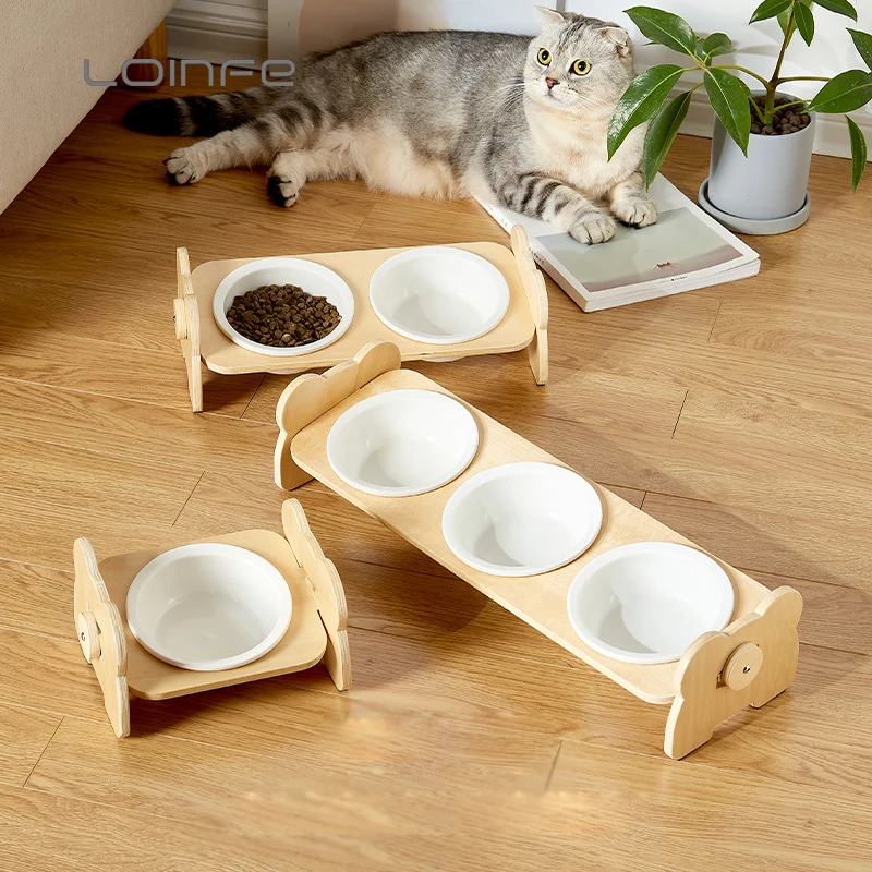 Antypoślizgowe Ceramiczna Miska Dla zwierząt domowych Podstawa Dla kotów, Miski Dla psów Miska Dla zwierząt domowych Miski Do Picia Pojemnik na Pokarm Dla Kotów i psów