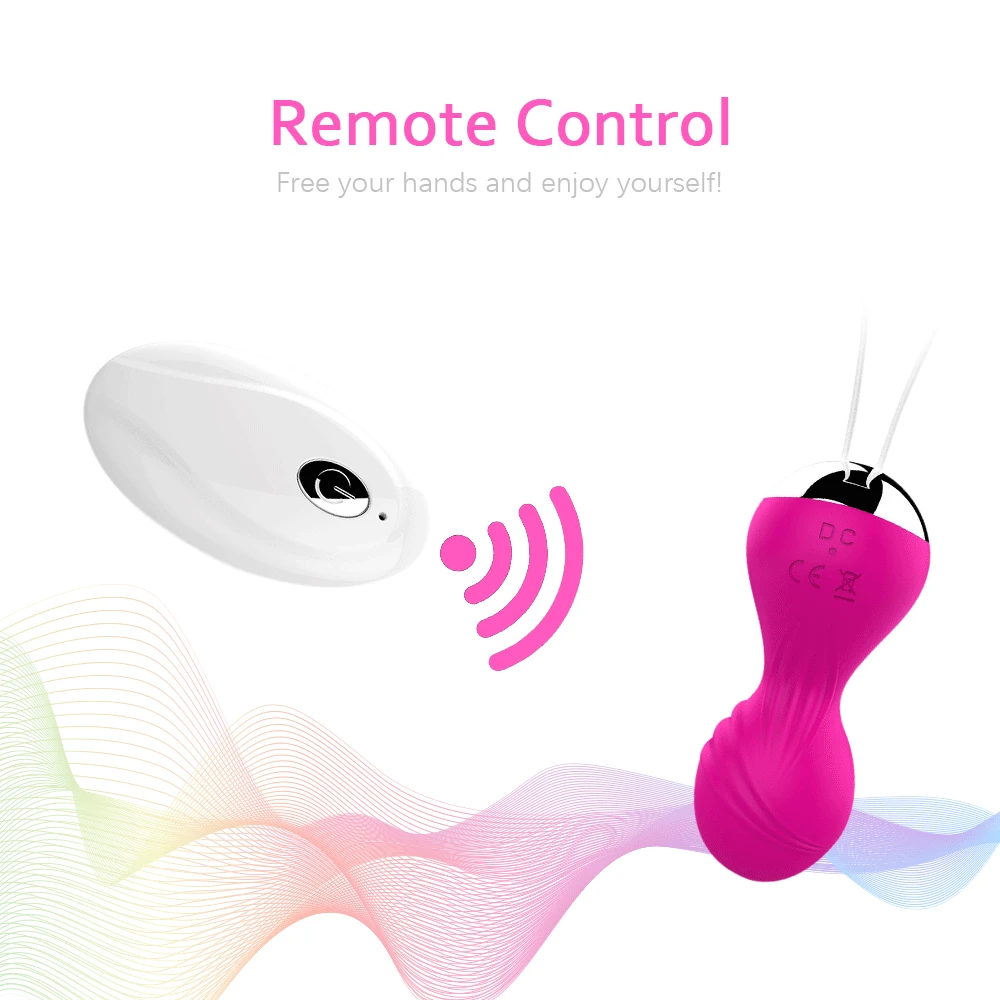 Seks Zabawki dla WomenRemote Kegel Ball Obniżenie Dna Miednicy Mięśnie Akumulator Silikonowe Pochwy Hantle G-spot Vibrator FemaleSex