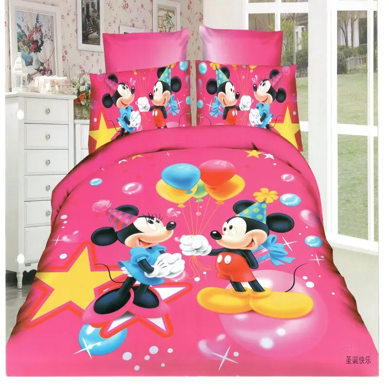 Disney Mickey Mouse Christmas, White Princess 3D Pościeli Set-Children ' s Girls Duvet Cover Set Winnie the Pooh Single Dropshipping
