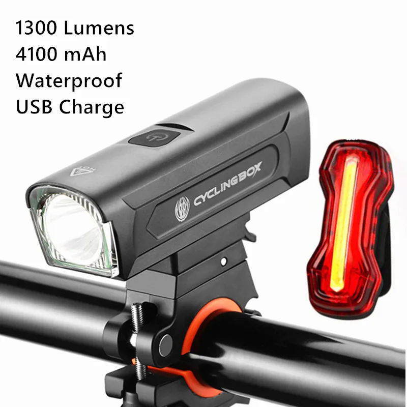 Rower Rowerowy Światło LED USB Akumulator Zestaw Górski Mtb Rower Cykl Przedni Tylny Reflektor Lampa Latarka Rowerowe Akcesoria
