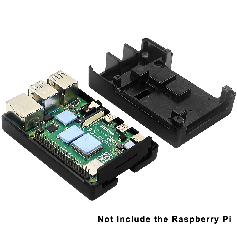 Raspberry Pi 4 Model B Aluminiowa Obudowa Metalowa Obudowa Box Pasywny Aktywny Podwójny Wentylator Chłodzenia Pancerz Легкосплавная Osłona dla Raspberry Pi 4