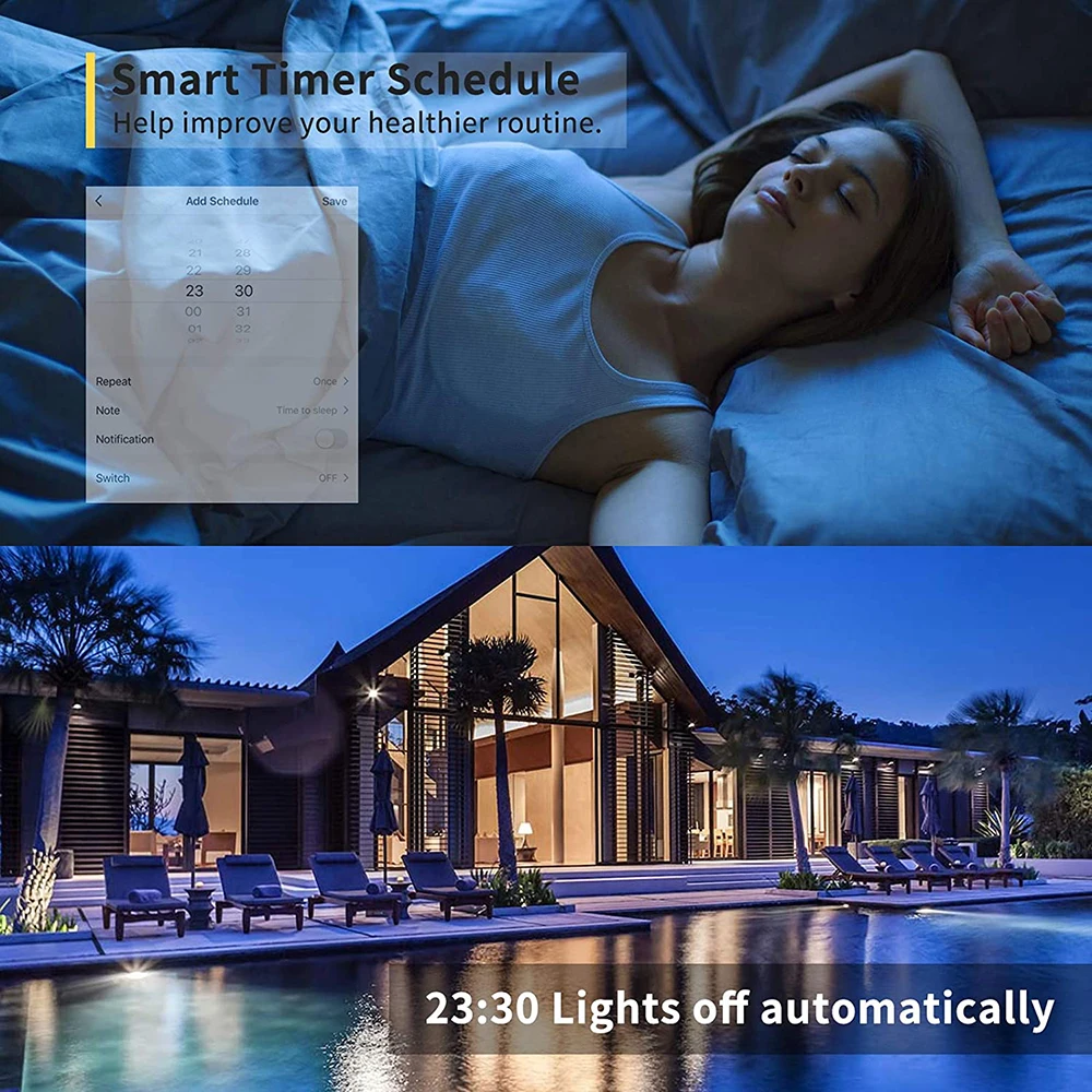 Dimmable E27 B22 Smart Lamp LED Bulb App Operate Alexa Google Assistant Wifi/IR Remote Control Wake Up Smart Lamp Night Light