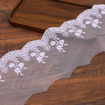 2 stoczni koronka bawełna haft koronka francuska gaza koronki taśmy tkaniny DIY listwy handmade ubrania ślubne akcesoria do szycia