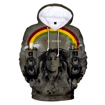 Od 2 do 14 lat Dziecięca bluza z 3D print Негабаритная Odzież Reggae Bob Marley Bluzy Męskie bluzy Damski dres