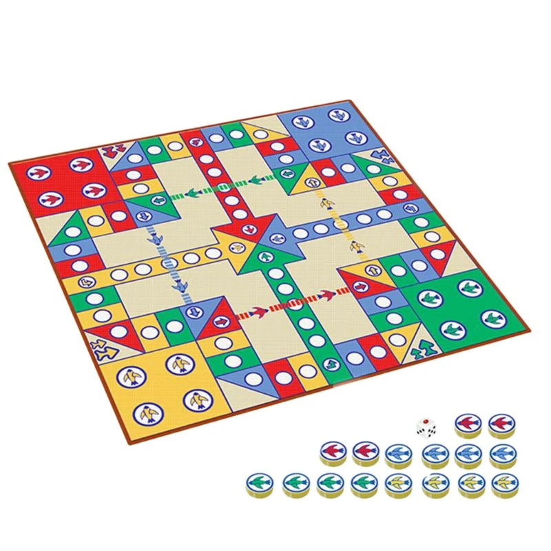 Flying Chess Carpet Parent-child Game Creeping Mat Kids Aeroplane Chess Rug