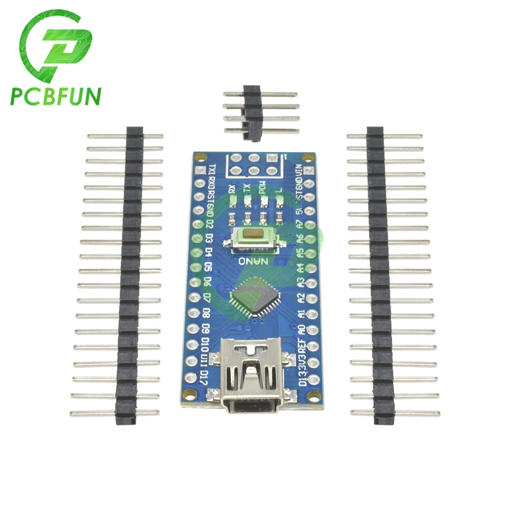 CH340 Mini USB Nano V3.0 Controller ATMEGA328P-MU ATmega328 16M 5V Micro-controller CH340G board For Arduino Replace FT232RL